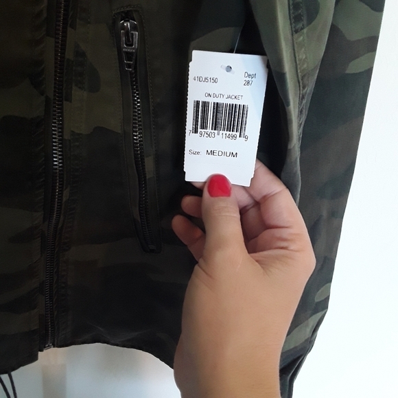 🆕 BlankNYC | NWT Camo military Moto Jacket green - Picture 7 of 7